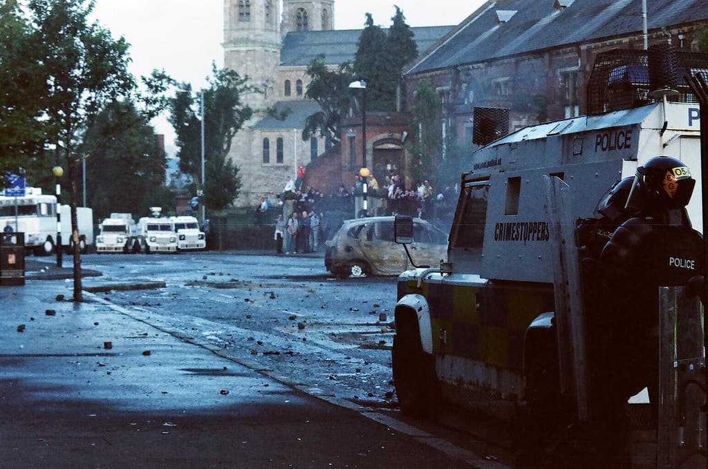 Image illustrating: Belfast riot police (editorial)