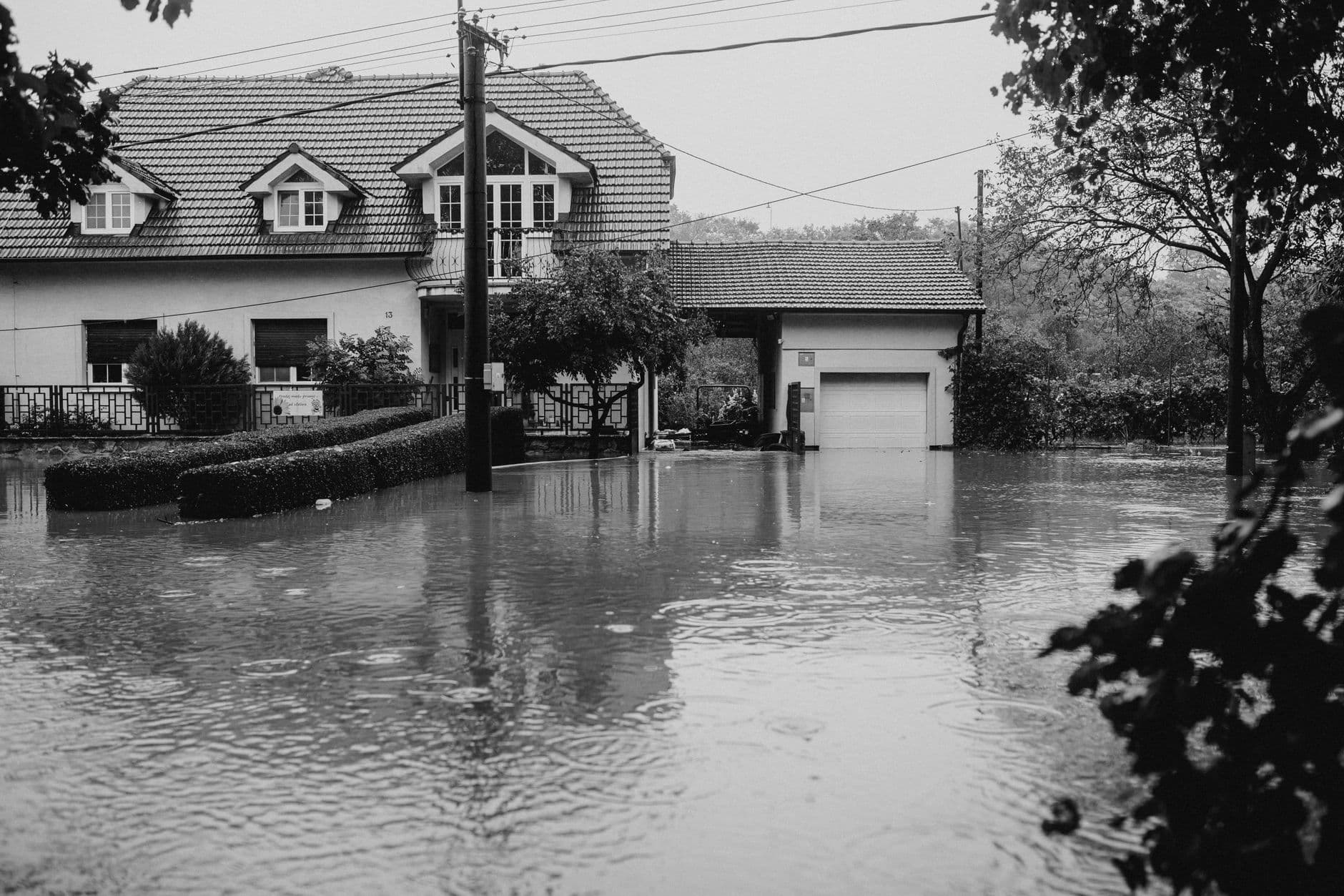 Image illustrating: Flood-damaged street or home interior in Wallonia after water recedes (editorial)