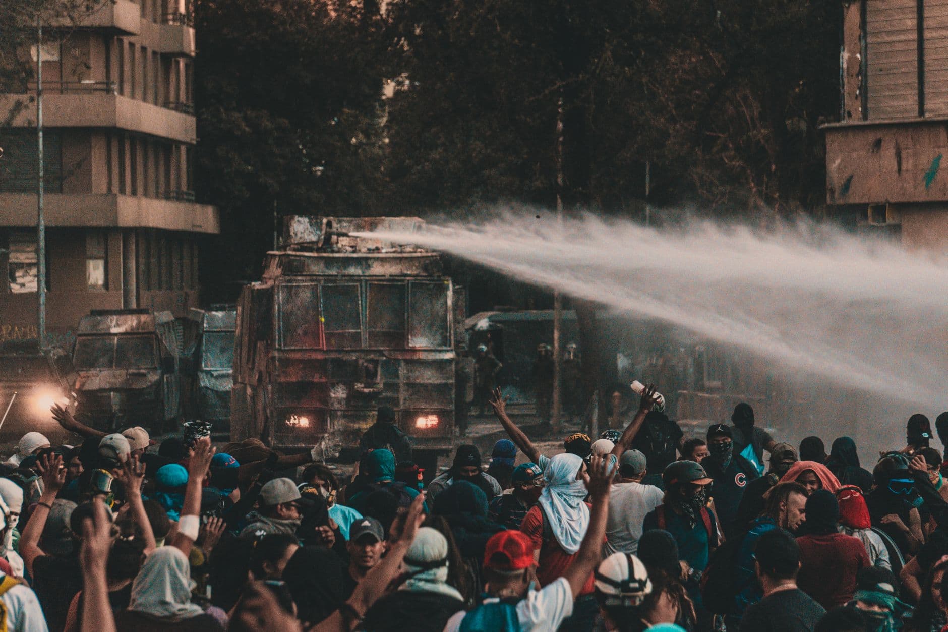 Image illustrating: Police Service of Northern Ireland water cannon (editorial)