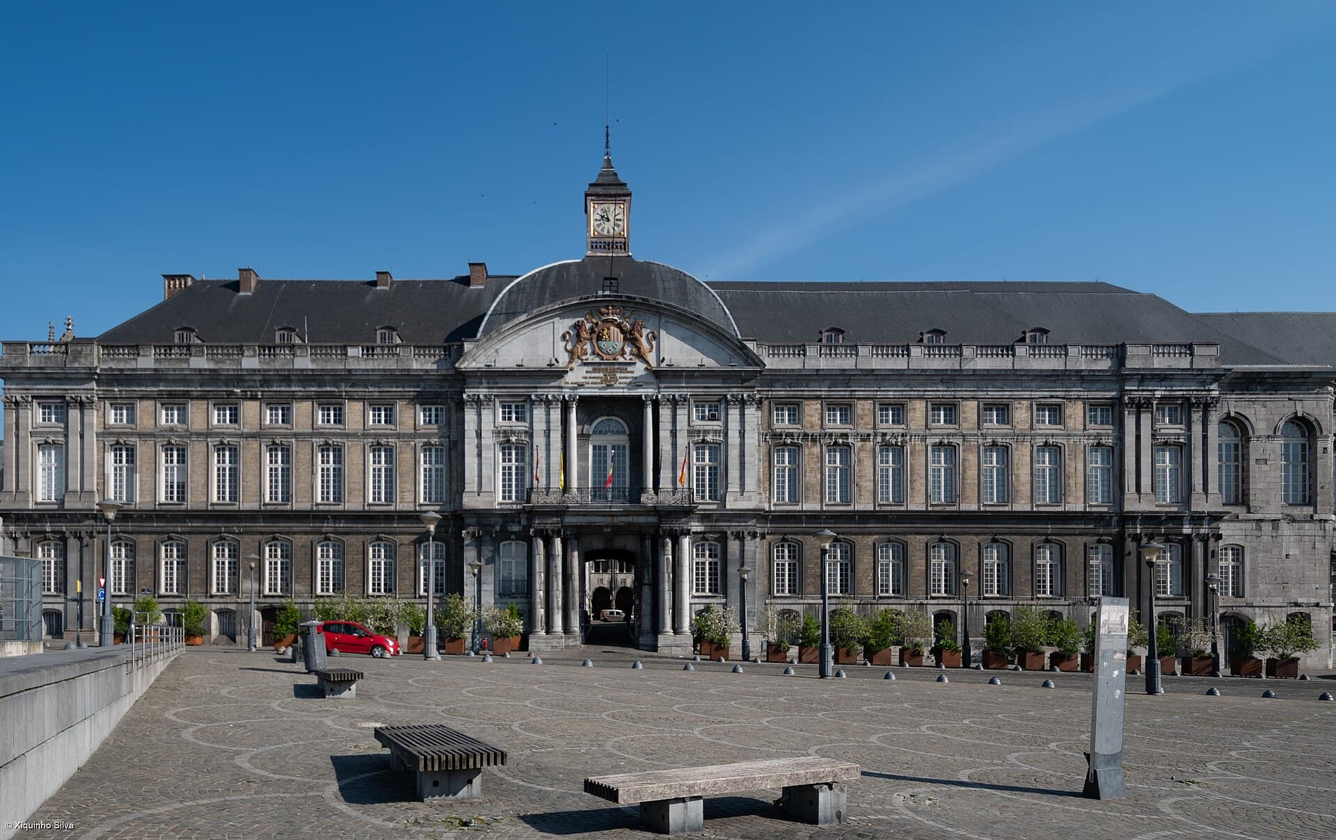 Image illustrating: Liège courthouse exterior or neutral courtroom illustration (editorial)