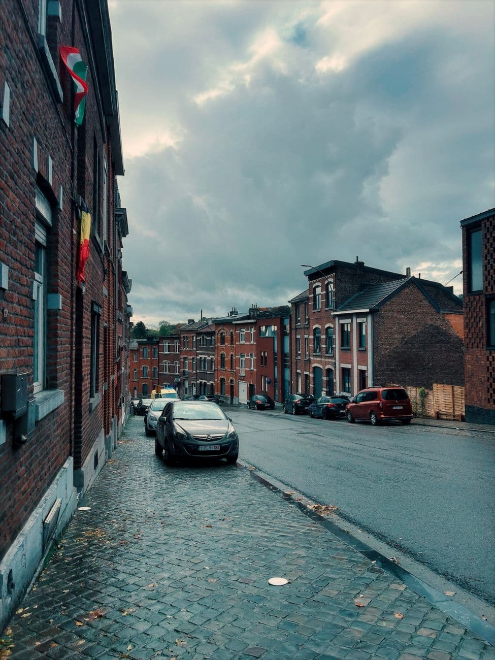 Image illustrating: Esplanade Saint-Léonard in Liège with surrounding residential streets (editorial)