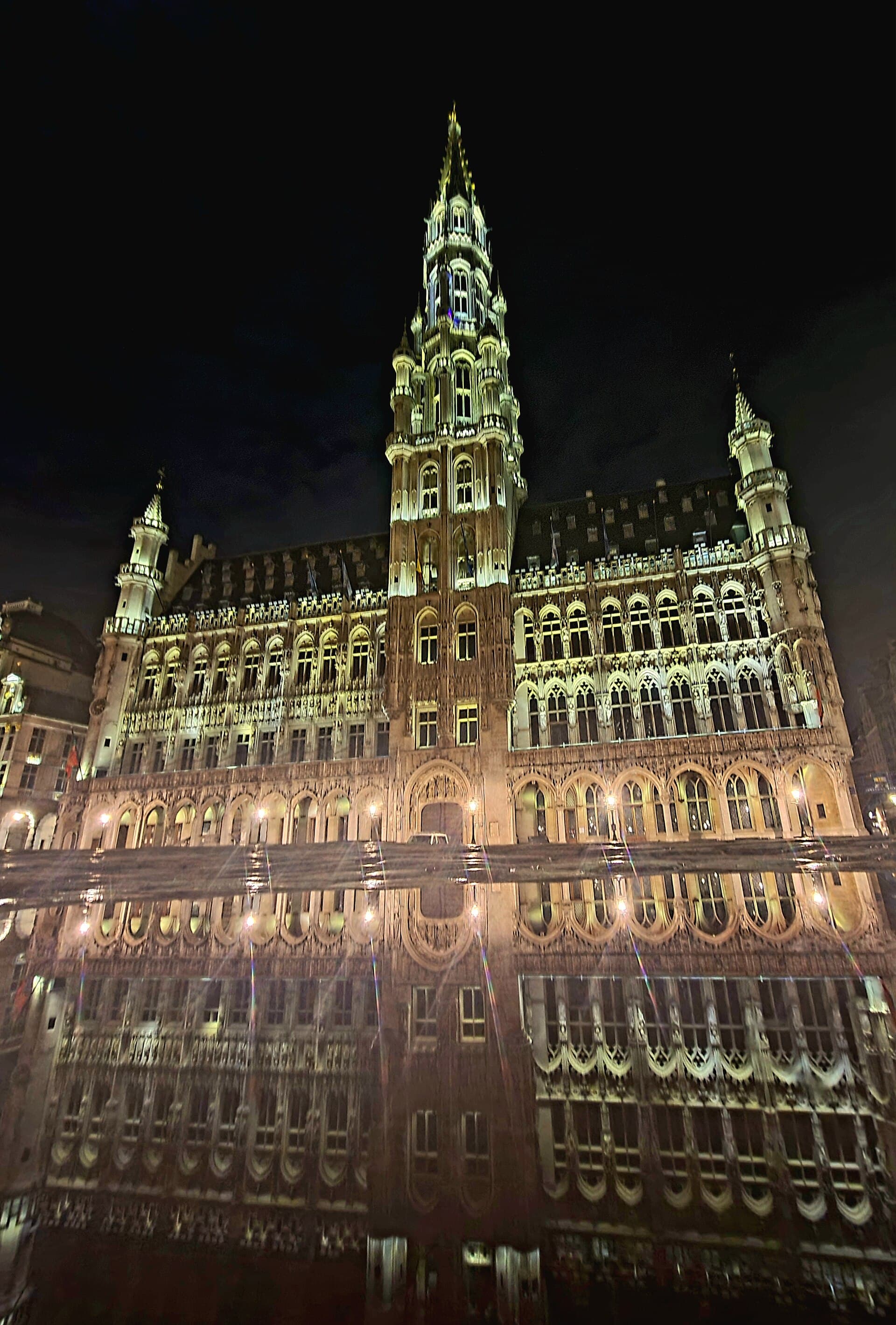 Image illustrating: LGBTQI+ choir singers performing in central Brussels during Various Voices (editorial)