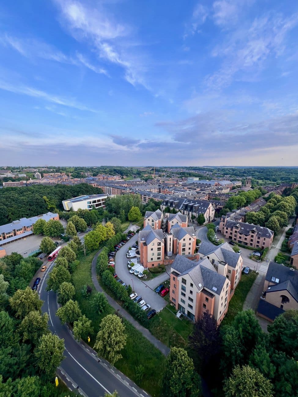 Image illustrating: Quartier Bleu waterfront apartments and retail area in Hasselt (editorial)