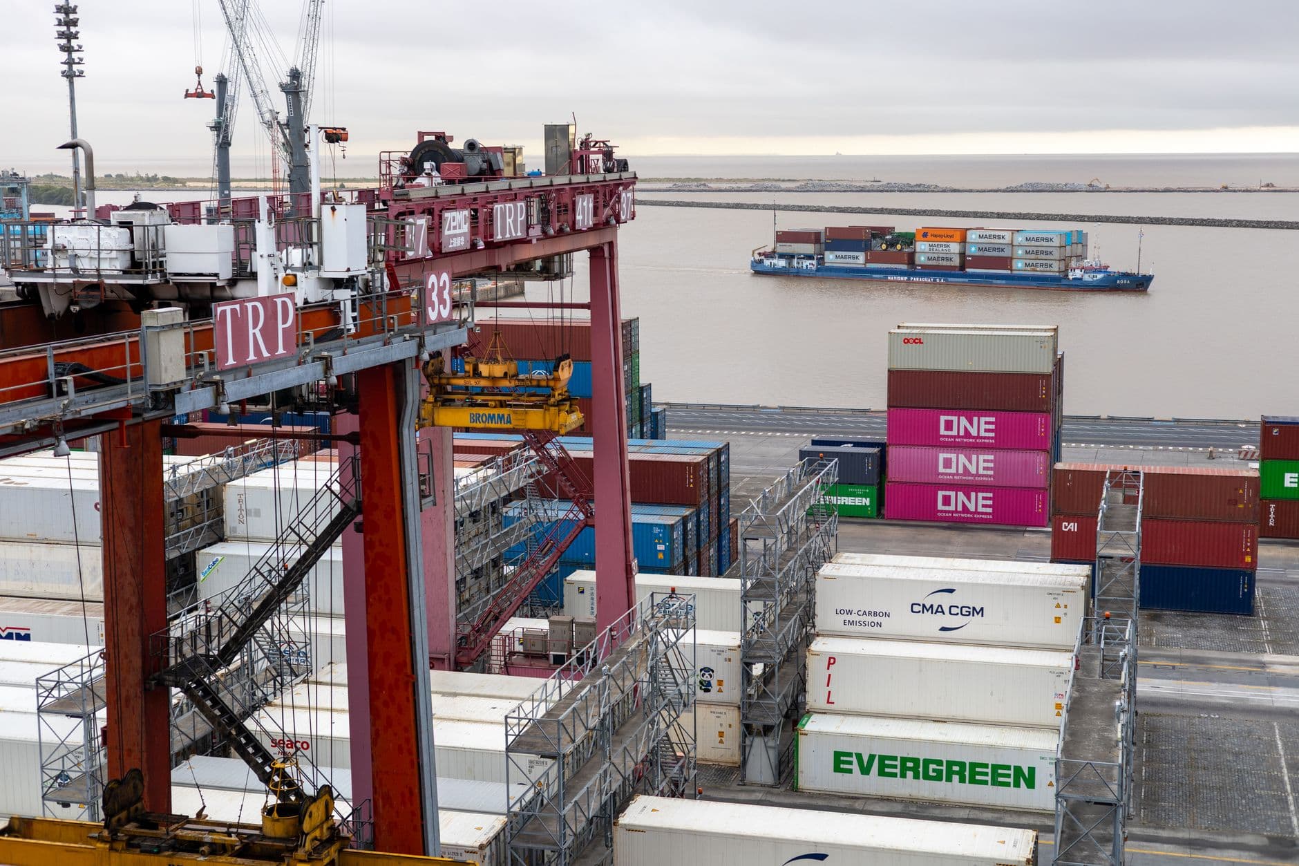 Image illustrating: Rob Smeets at the Port of Antwerp-Bruges container and dockside setting (editorial)